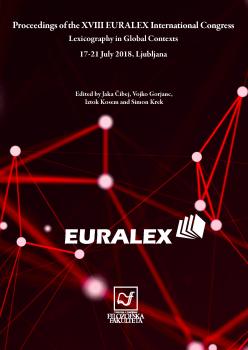 Naslovnica za Proceedings of the XVIII EURALEX International Congress: Lexicography in Global Contexts