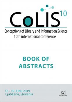 Naslovnica za Conceptions of Library and Information Science (CoLIS): Book of Abstracts