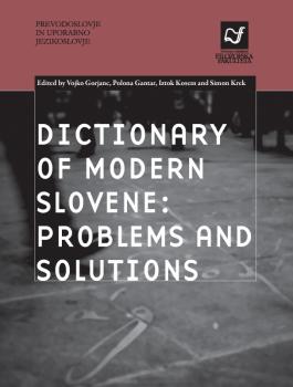 Naslovnica za Dictionary of Modern Slovene: Problems and Solutions